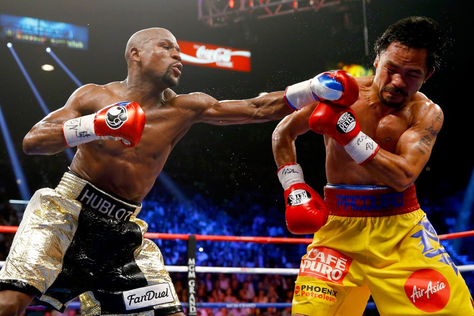  Floyd Mayweather easily outpointed Manny Pacquiao when they fought back in 2015