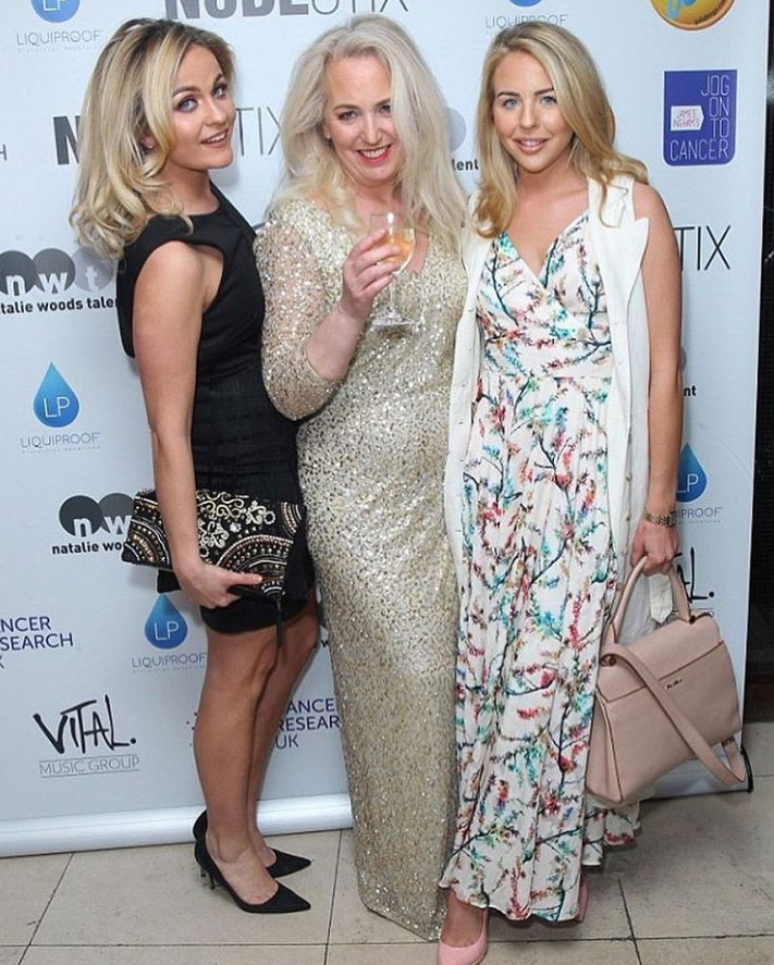  Lydia with her mum Debbie and sister Georgia