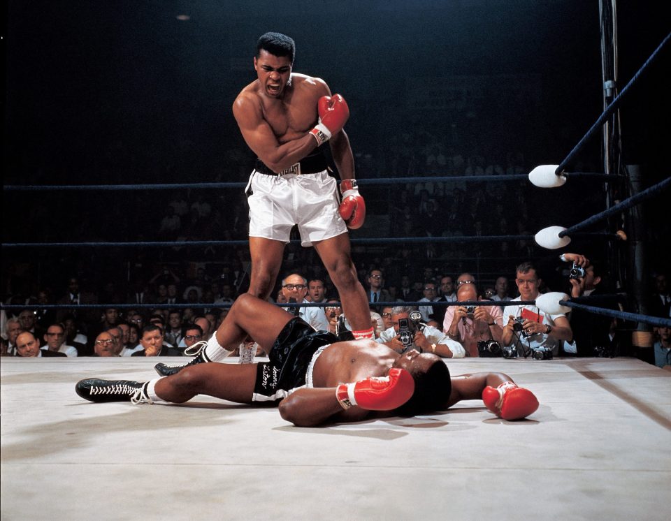  The image of Ali standing over a battered Sonny Liston is one of sport's most iconic