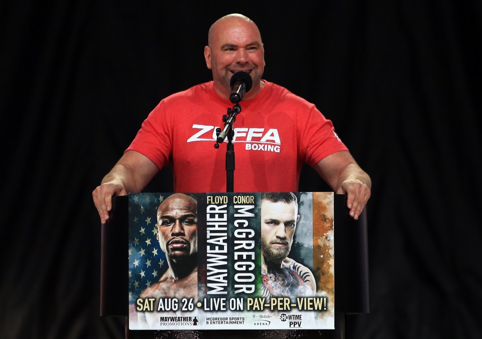  White annoucned plans to launch Zuffa Boxing before Conor McGregor boxed ring legend Floyd Mayweather in 2017