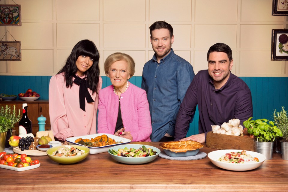  Dan Doherty (second right) stepped down as judge on Britain’s Best Home Cook