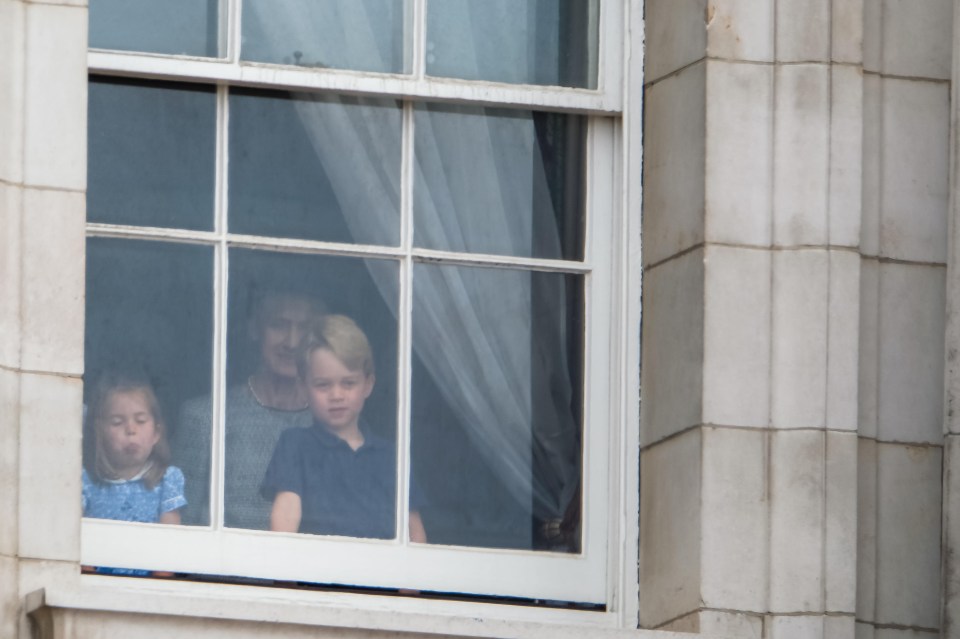 Princess Charlotte previously stuck her tongue out at the RAF’s 100th anniversary celebrations in 2018