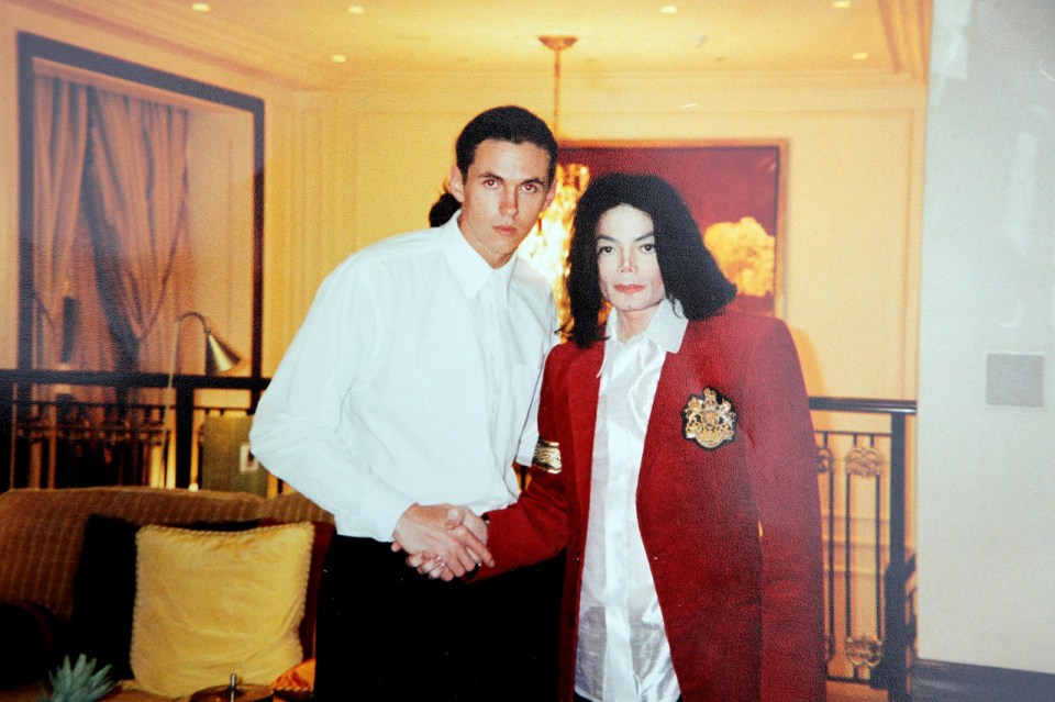  Michael Jackson's former bodyguard Matt Fiddes seen with the star