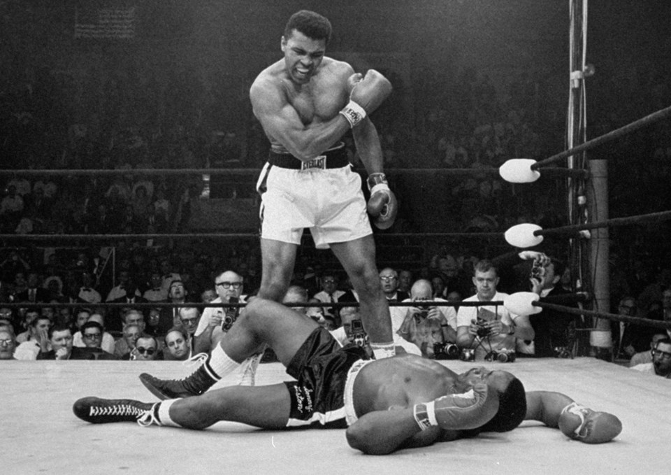  This image of Ali standing over a beaten Liston is one of the most famous ever