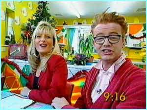  She and Chris used to present Big Breakfast together