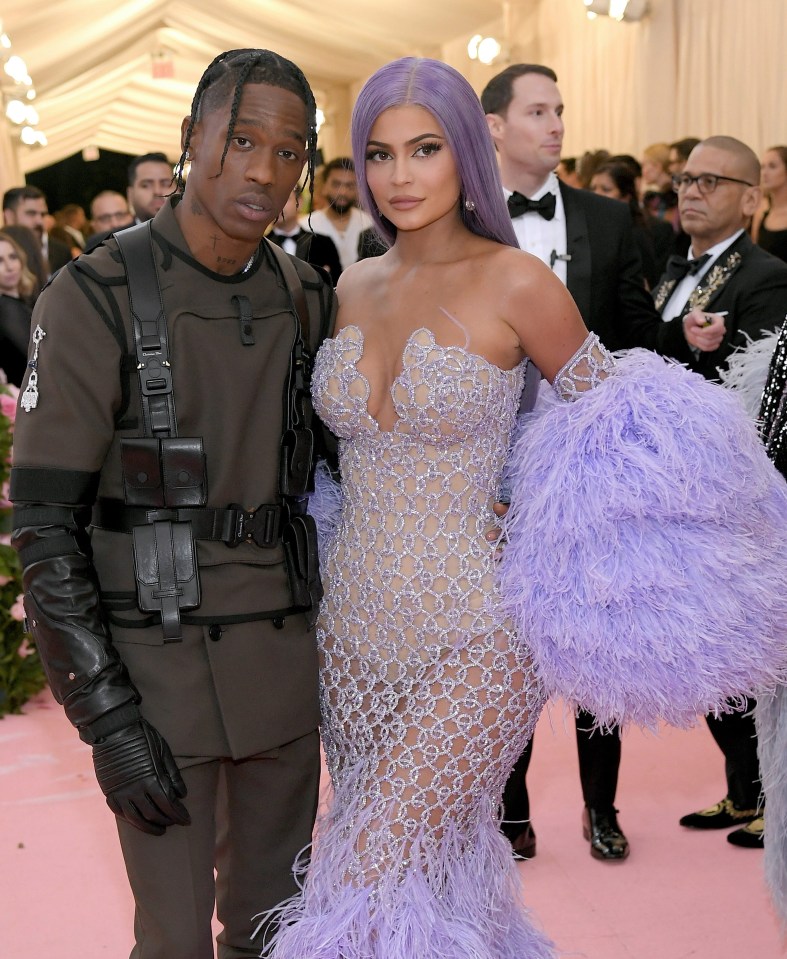 Kylie and Travis at the 2019 Met Gala