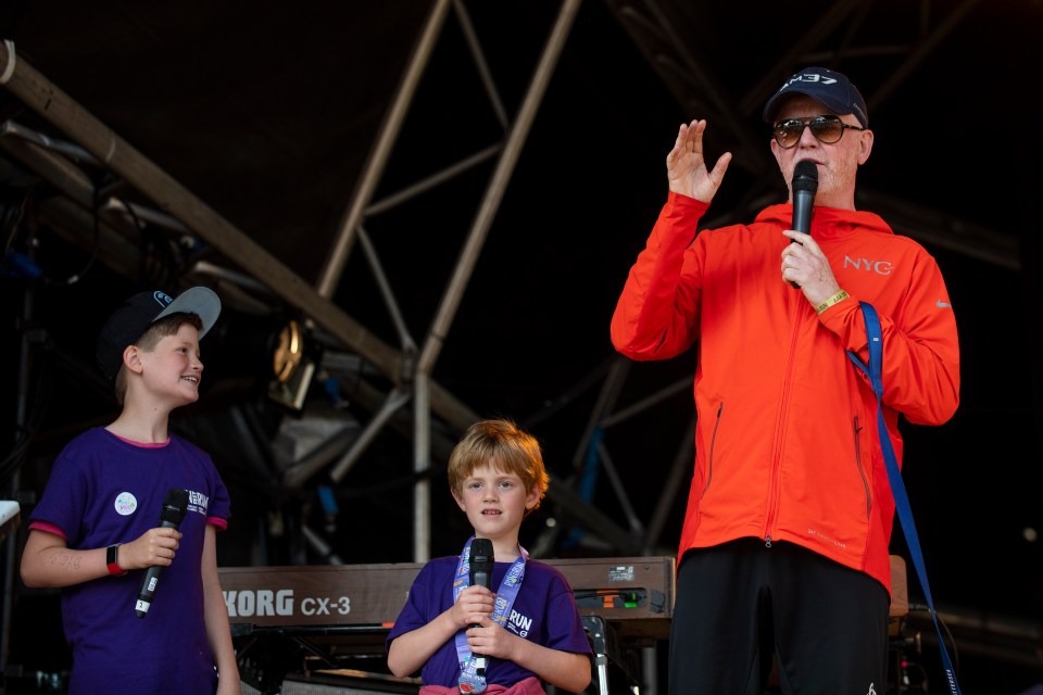  The presenter and his sons joined in the fun at the North leg of the festival last month