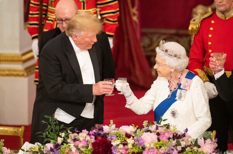  Donald Trump will meet the Queen again later today at a Buckingham Palace reception