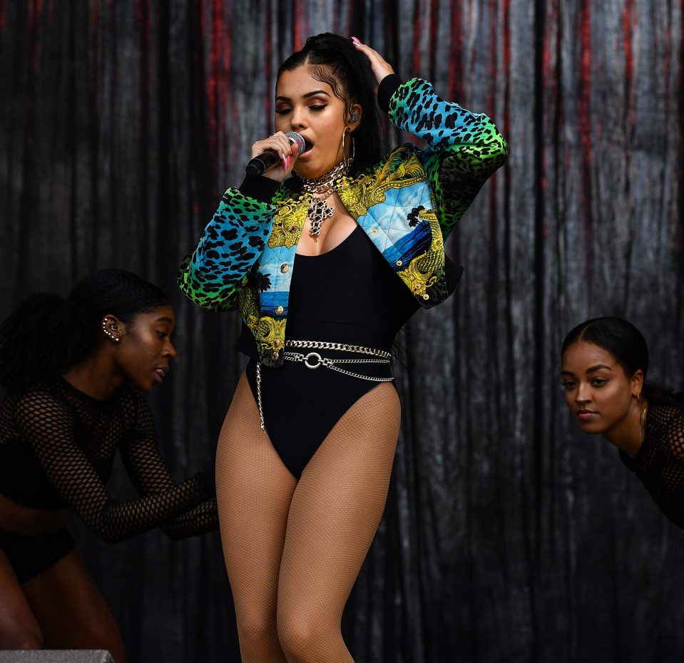  Mabel performs on the main stage during the TRNSMT Festival at Glasgow Green on July 12, 2019