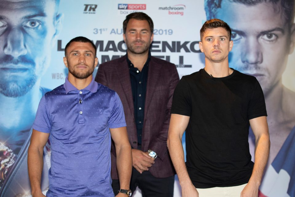  Lomachenko and Campbell also battle for the vacant WBC lightweight world title