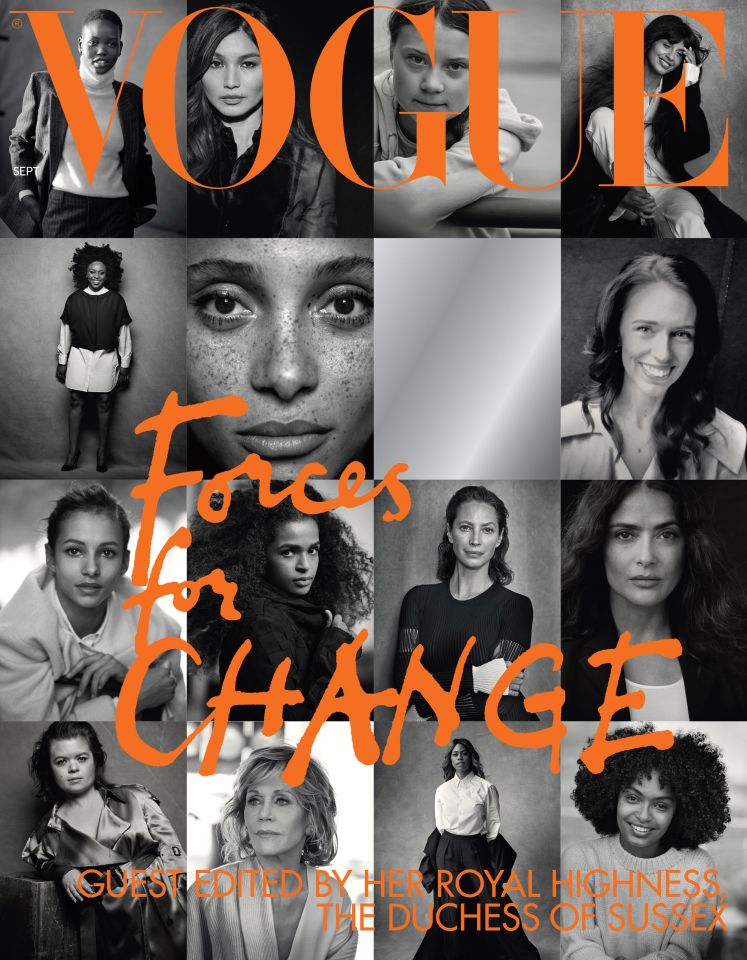  Jameela was one of 15 'trailblazing' women who featured on the front cover of Meghan Markle's issue of Vogue