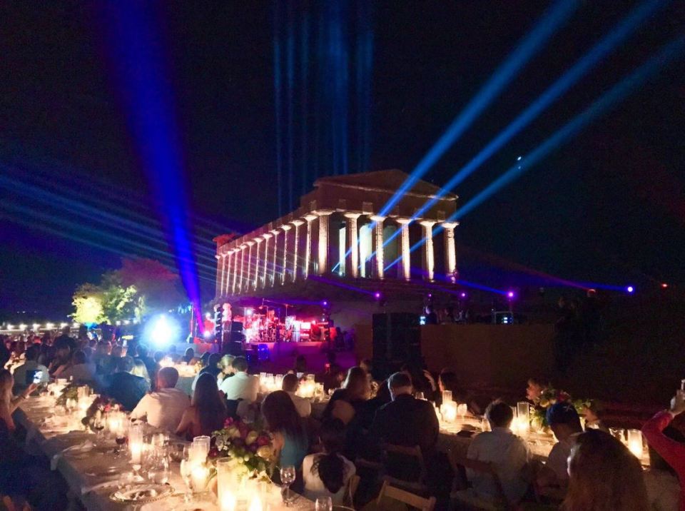  Google rented out the impressive Valley of the Temples ruins in nearby Agrigent for evening entertainment