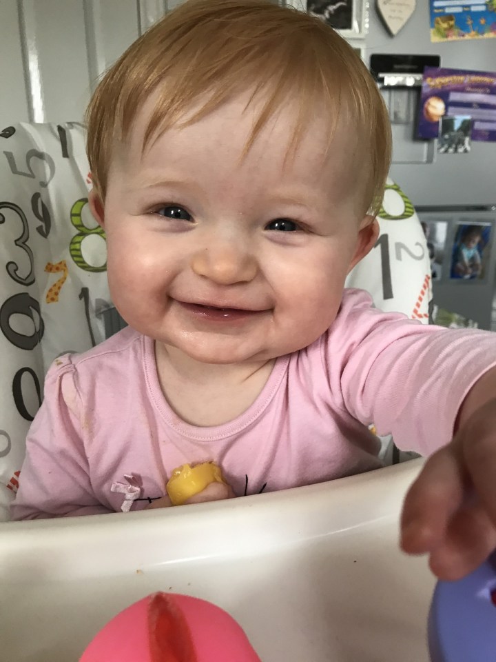  Heidi was just nine months old when she fell ill with a sickness bug