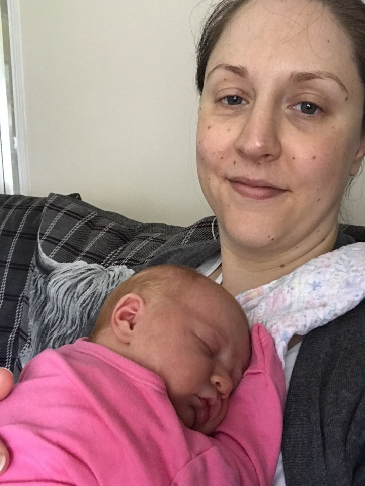  Mum Charlotte, pictured with her daughter when she was a newborn, said she held Heidi in her arms as she passed away, calling it the worst moment of her life