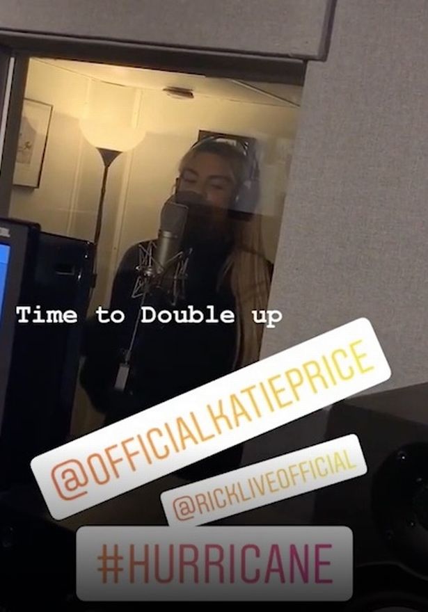  Katie teased the track on social media in the lead up to release, showing herself laying down vocals in the studio