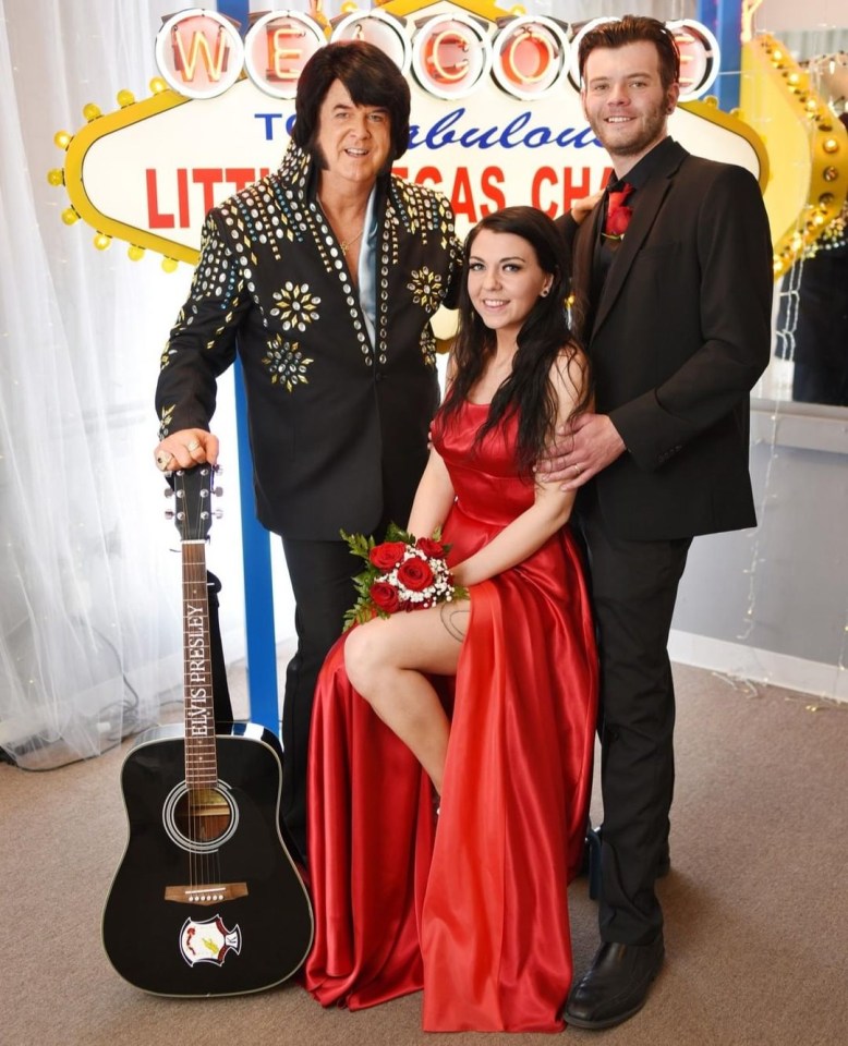  They were declared 'wife and wife' by a Presley impersonator, left