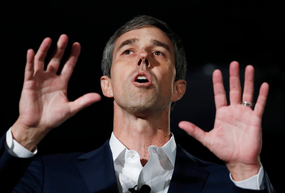  Texan Beto O'Rourke called for a ban on military-style weapons