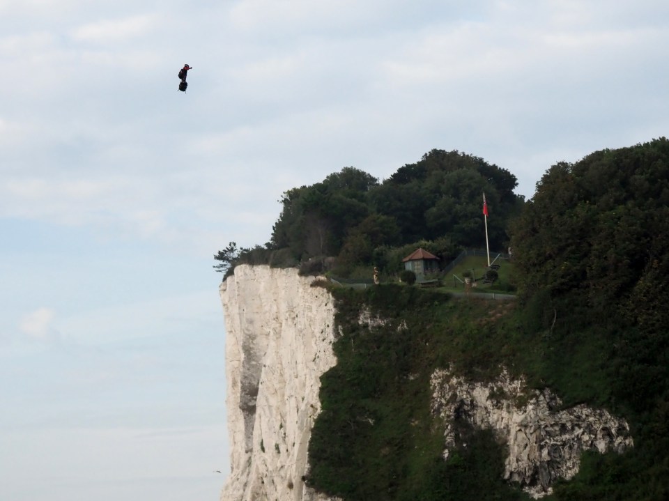  White Cliffs of Dover... here he is completing his epic journey