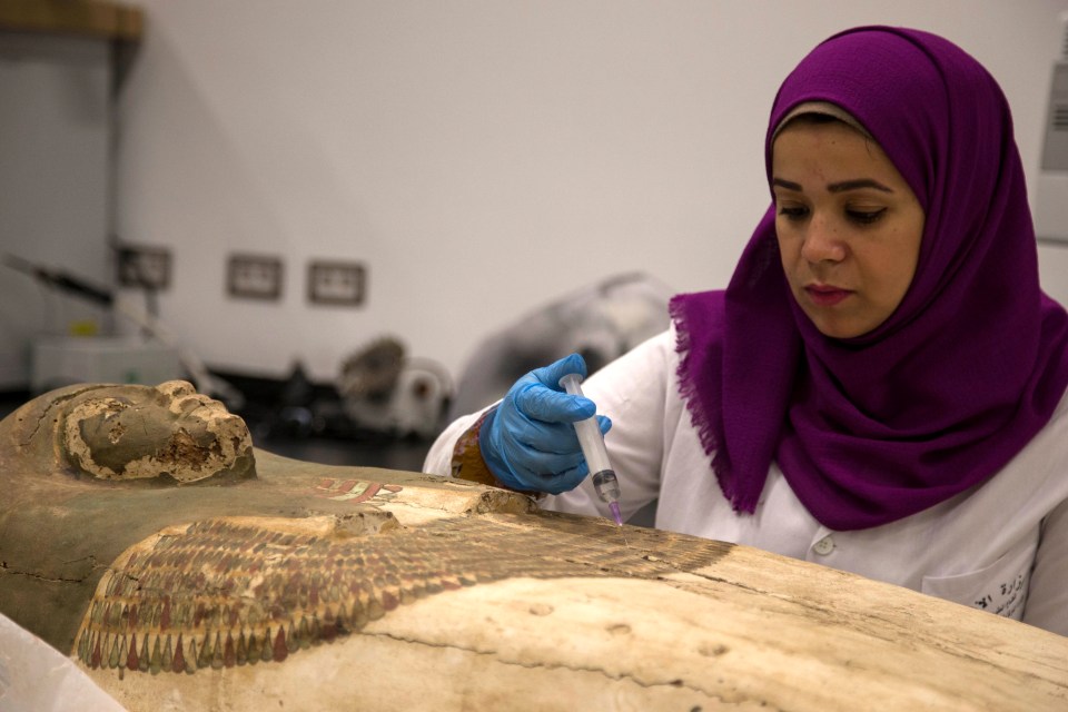  Restoring ancient artefacts is slow and painstaking work