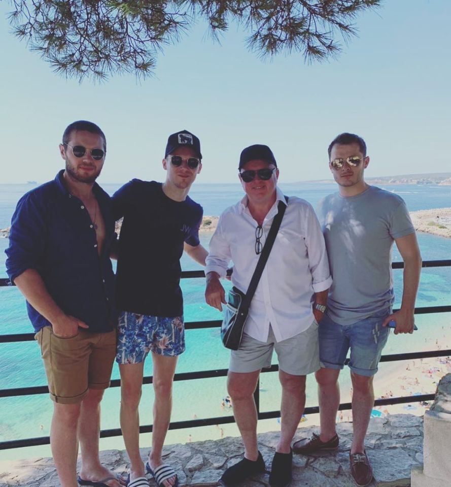  The cast bumped into each other in Majorca