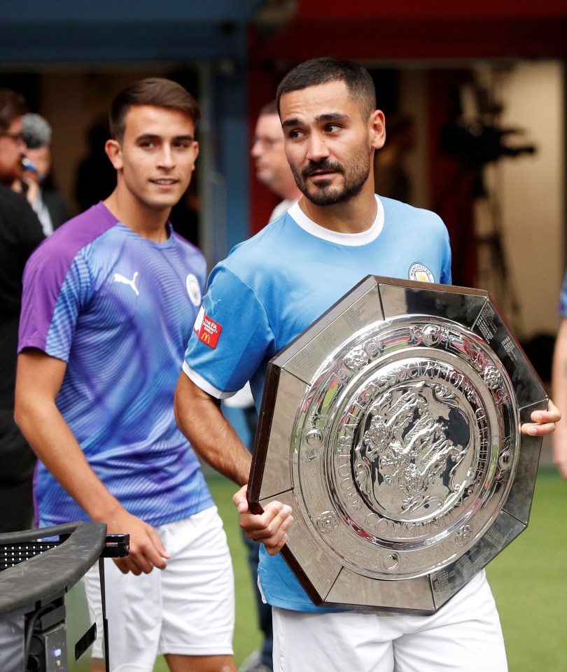  Gundogan helped Man City win the Community Shield on Sunday