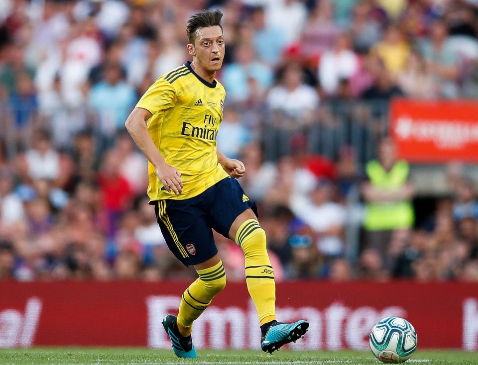  Ozil last played in the pre-season draw with Barcelona