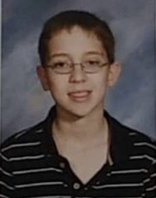  Crusius' school picture from Hendrick Middle School in Plano, Texas.