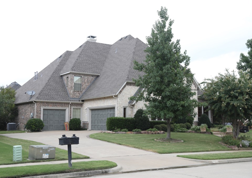  The outside of Crusius' home in Allen, Texas