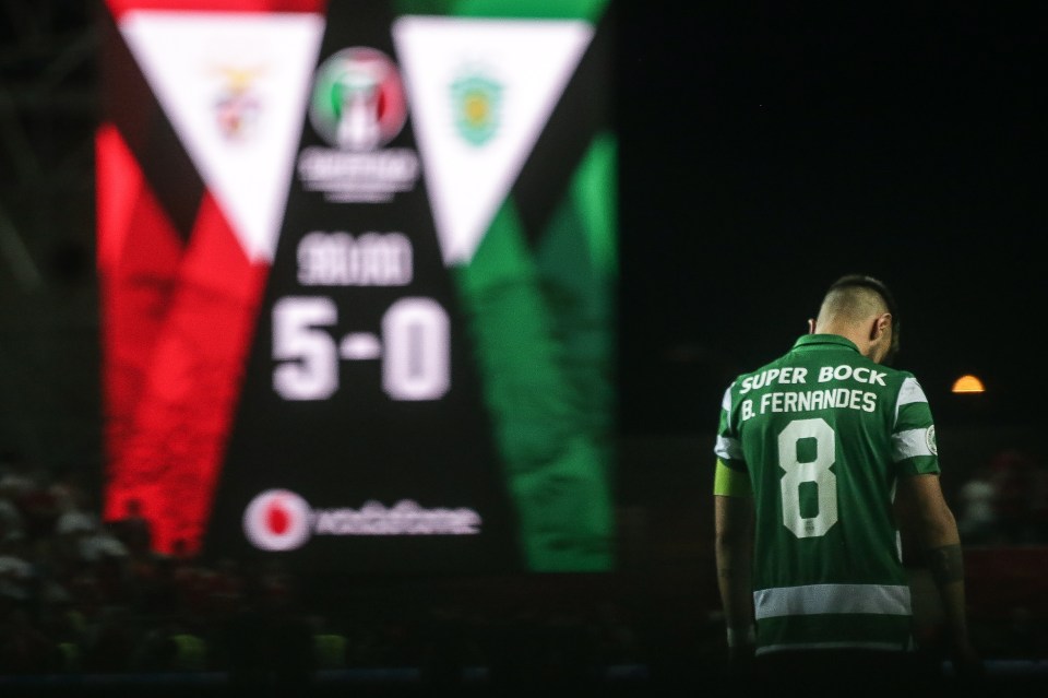  Sporting were trounced 5-0 by Benfica in the annual showdown