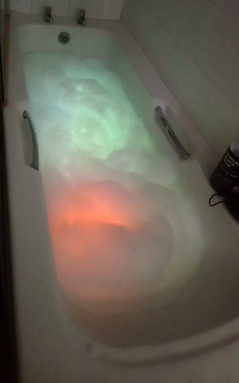  If your kids hate baths - why not chuck some glowsticks in them