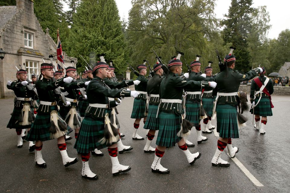 The Queen was welcomed with a parade