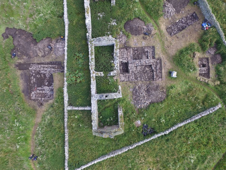  The foundations of the party hall were found underneath a Scottish farm