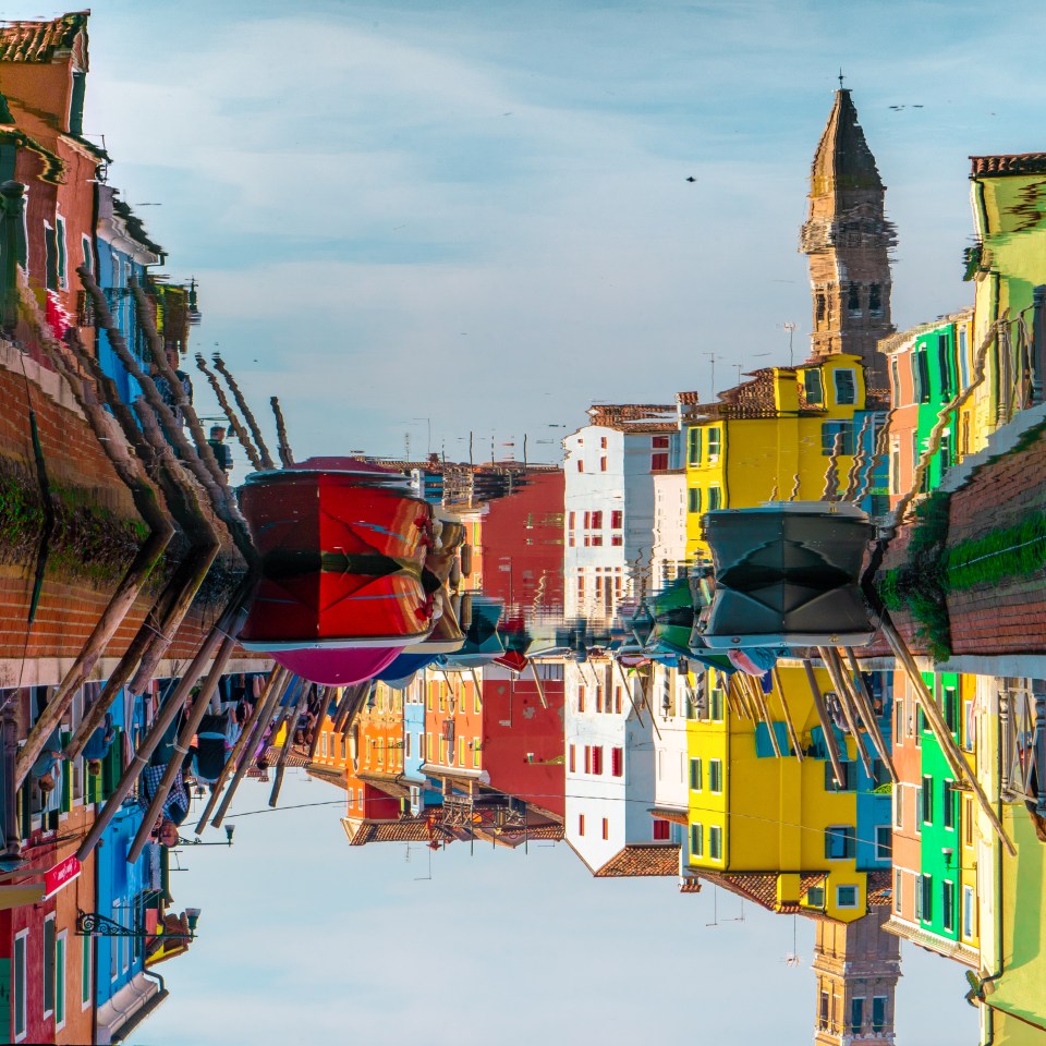  Hugo captured the colourful contrasts on the canals of Burano in Italy