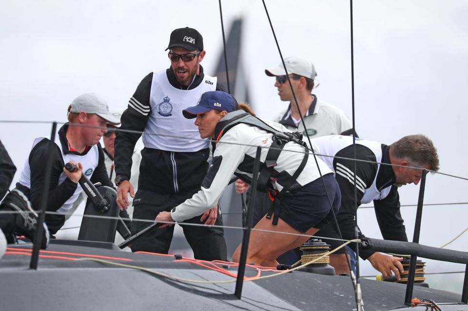 Kate Middleton got hands on during the regatta