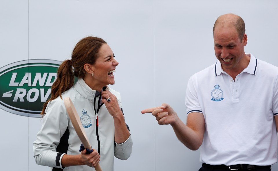 The royals laughed during the prize-giving ceremony