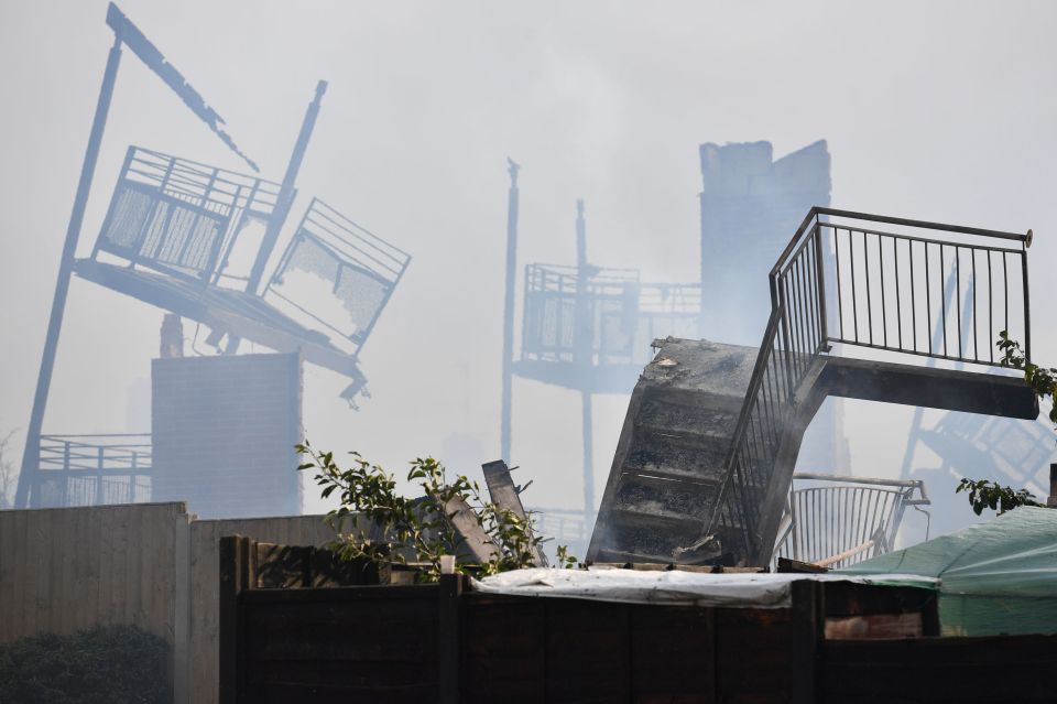  The care home was almost burnt to the ground