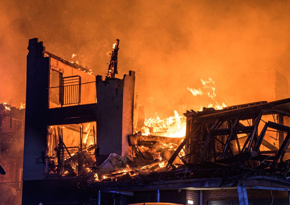  Within minutes of the blaze, locals rushed to help the OAPs who were evacuated