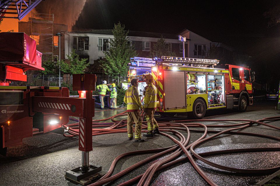  Fire crews used hose reel jets, main jets and high volume pumps