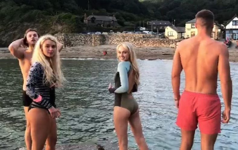  Joe joined Lucie, her sister, and sister's boyfriend in Cornwall