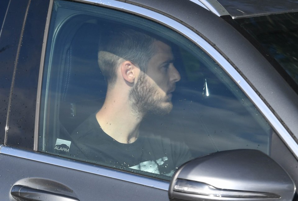  David De Gea was seen arriving at training on Friday morning