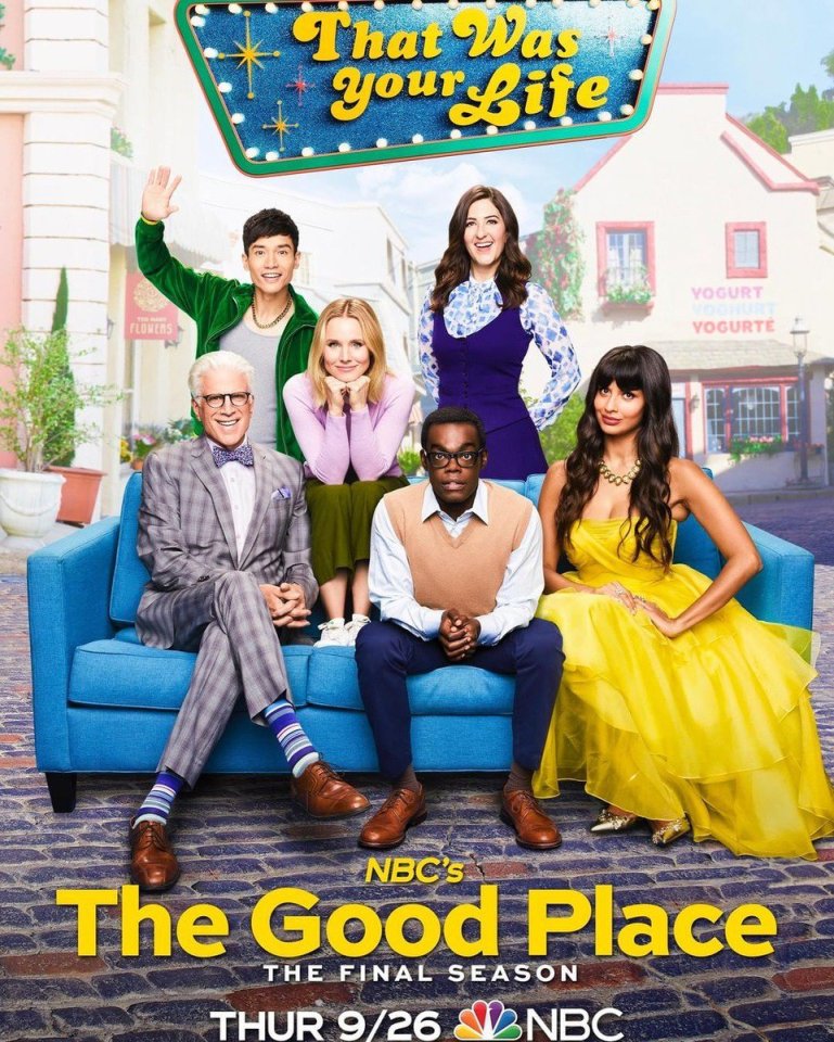  Jameela Jamil shared this unairbrushed promotional image for season four of The Good Place