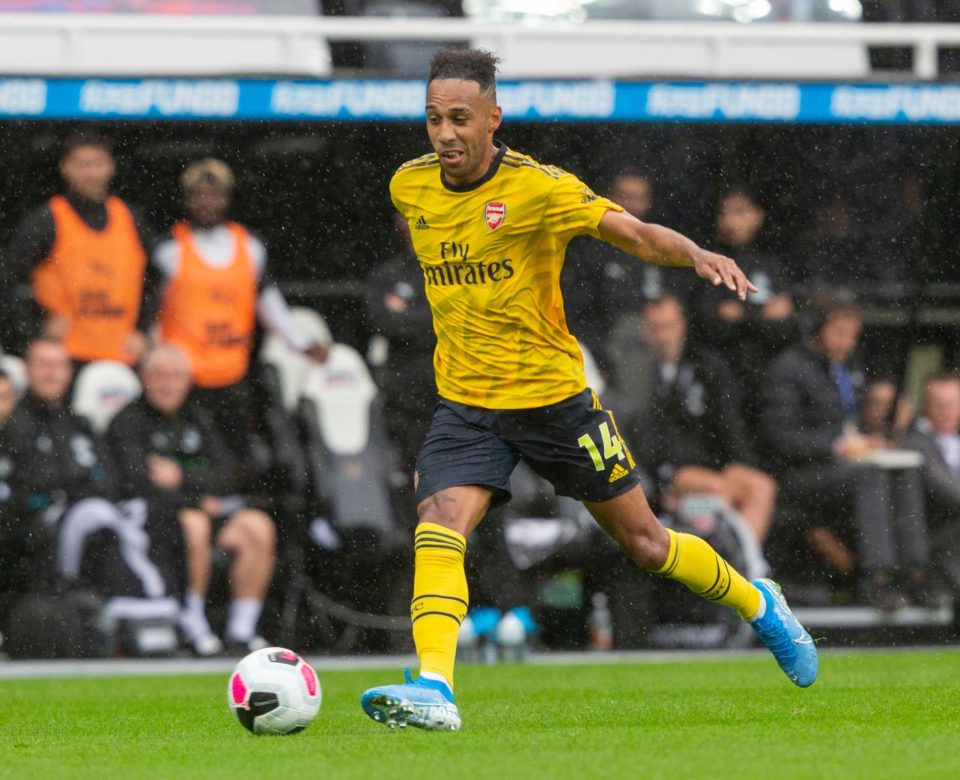  Pierre Emerick-Aubameyang's goal gave Arsenal all three points in the North East