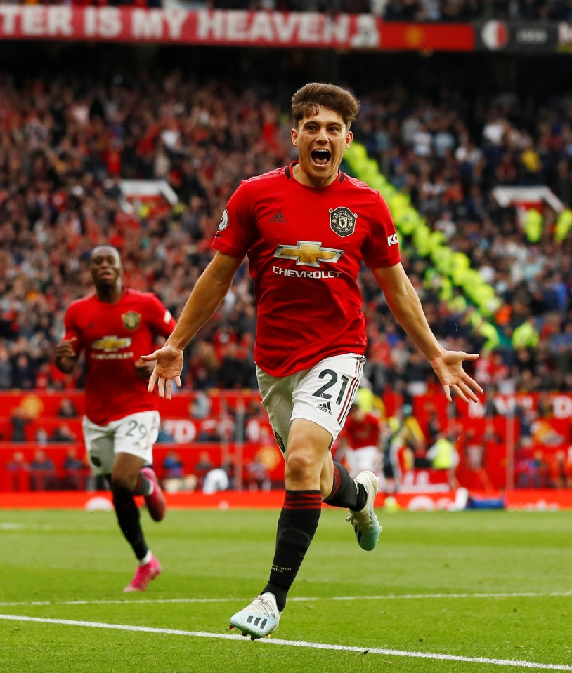  Dan James climbed off the bench and scored United's fourth goal in the romp