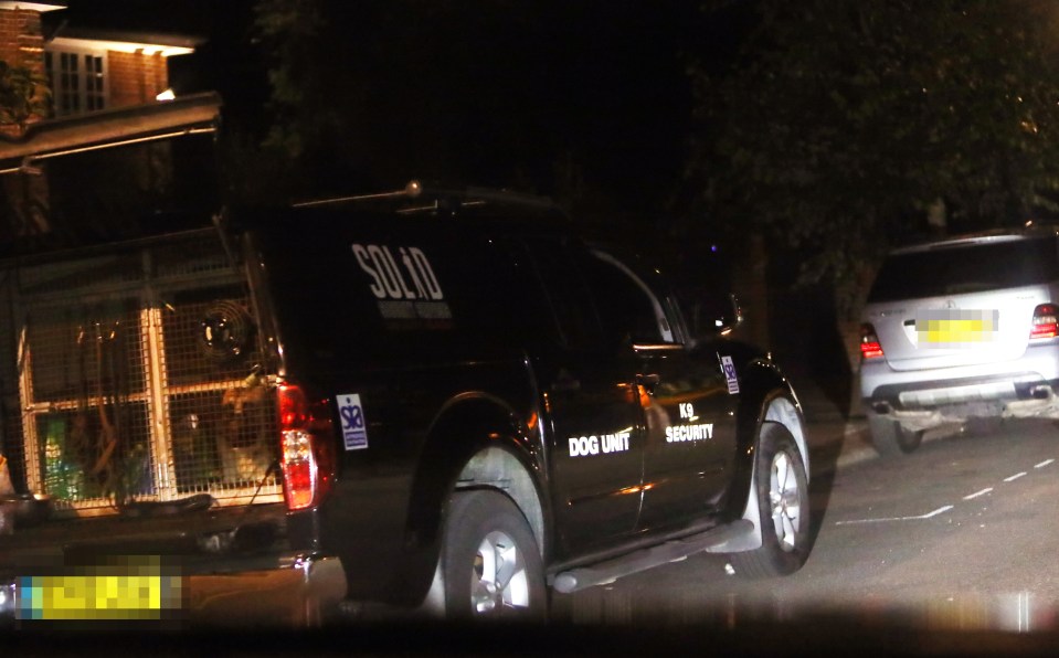  The security jeep was marked 'dog unit'