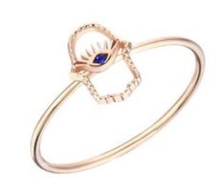 The £250 ring is said to offer protection and bring happiness and health