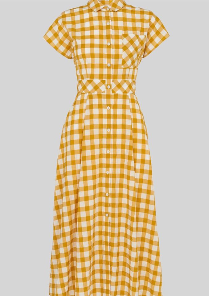  The yellow gingham dress is still available to buy in all sizes