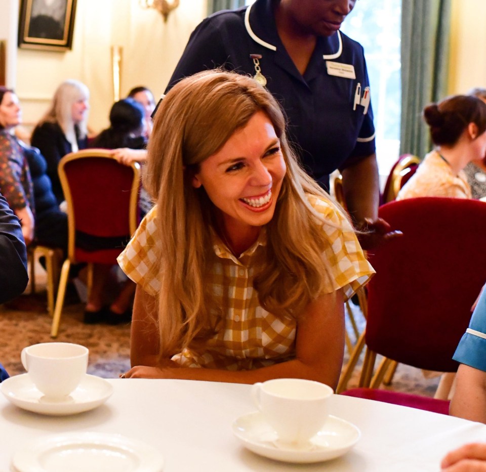  Carrie is set to wear an environmentally-friendly dress today for her first public appearance since Boris came into No10