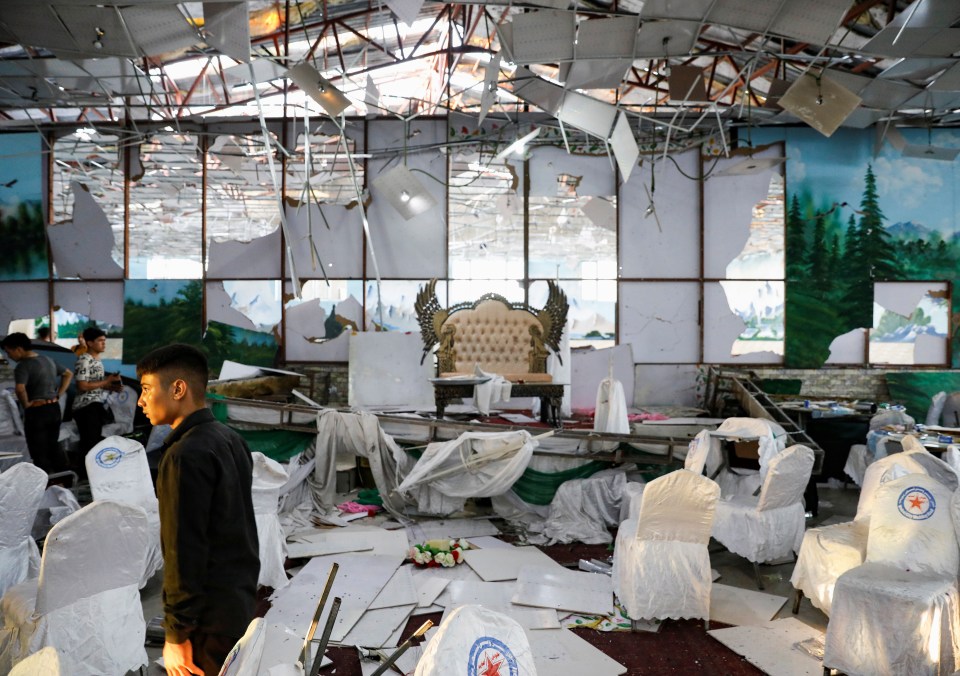 The blast ripped through a packed wedding hall where 1,200 guests had gathered