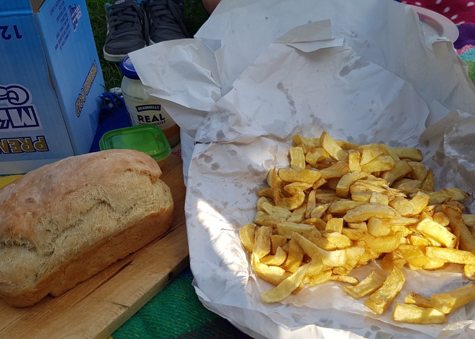  She makes her own bread and chips