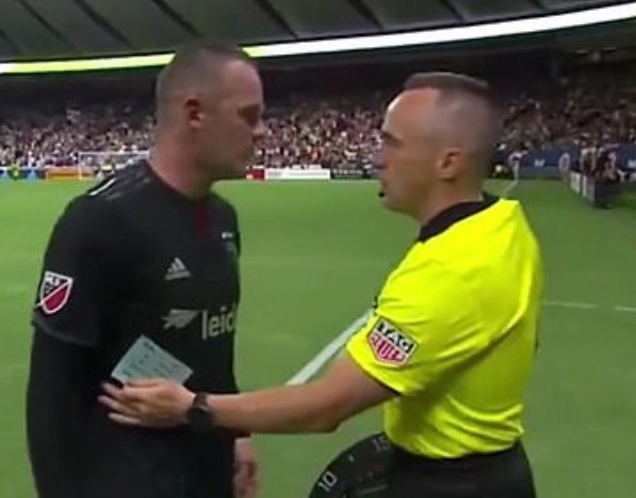 During last Saturday’s game in Vancouver, Rooney was heard yelling “every f***ing game” at the fourth official as he was subbed late in the game